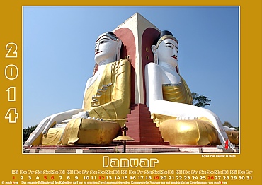 Themenkalender Abenteuerreise Myanmar - das Goldene Land